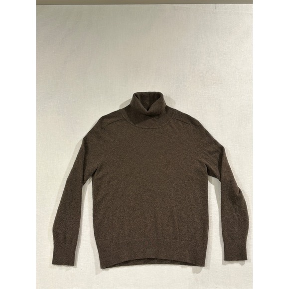 Quince Mongolian Cashmere Turtleneck Sweater Brown Womens Medium - Picture 3 of 8